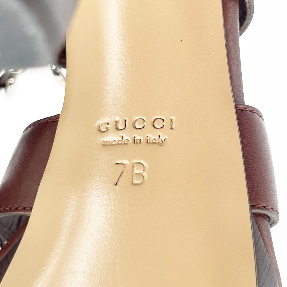 Gucci SS2007 Runway Cage Strappy Platform Lace Up Spice Brown Sandals US 7 - Picture 12 of 14